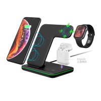 ３ in1 Fast Wireless Charger for iPhone8/8 Plus/X and apple watch