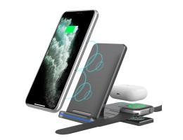 Fast Wireless Charging Mount for cell phones, smart watches and earbuds