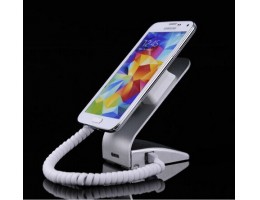 Rotatable full 360 degree view Mobile phone counter display retractable alloy stand with alarm sensor cord